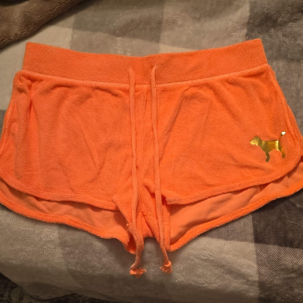 Victoria's Secret Bright Orange Athletic Shorts